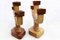 Anthroposophic Candleholders in Carved Wood, 1950s, Set of 2 5