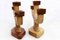 Anthroposophic Candleholders in Carved Wood, 1950s, Set of 2, Image 5