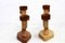 Anthroposophic Candleholders in Carved Wood, 1950s, Set of 2 4