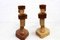 Anthroposophic Candleholders in Carved Wood, 1950s, Set of 2, Image 4