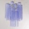 Lustre avec Cylindres en Verre de Murano Bleu-Violet, Italie, 1990s 5
