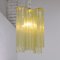 Tronchi Glass Chandelier in Chamomile Yellow, Italy, 1990s 8