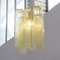 Lámpara de araña Tronchi de vidrio en amarillo manzanilla, Italia, años 90, Imagen 6