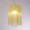 Tronchi Glass Chandelier in Chamomile Yellow, Italy, 1990s 5