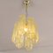 Tronchi Glass Chandelier in Chamomile Yellow, Italy, 1990s 7
