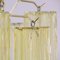 Lámpara de araña Tronchi de vidrio en amarillo manzanilla, Italia, años 90, Imagen 12