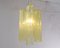 Lámpara de araña Tronchi de vidrio en amarillo manzanilla, Italia, años 90, Imagen 9