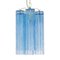 Tronchi Glass Chandelier in Blue, Italy, 1990s 2