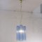 Lámpara de araña Tronchi de vidrio azul, Italia, años 90, Imagen 4