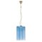 Tronchi Glass Chandelier in Blue, Italy, 1990s, Image 1