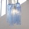 Tronchi Glass Chandelier in Blue, Italy, 1990s 6