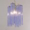 Lampadario Tronchi in vetro blu viola, Italia, anni '90, Immagine 5