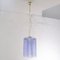 Tronchi Glass Chandelier in Blue Violet, Italy, 1990s 3