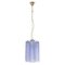 Tronchi Glass Chandelier in Blue Violet, Italy, 1990s 1