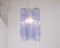 Tronchi Glass Chandelier in Blue Violet, Italy, 1990s 8