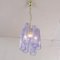 Lampadario Tronchi in vetro blu viola, Italia, anni '90, Immagine 4