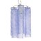 Cortex Chandelier in Blue-Violet Murano glass Tubes, Italy 2