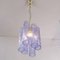 Cortex Chandelier in Blue-Violet Murano glass Tubes, Italy 5