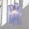 Cortex Chandelier in Blue-Violet Murano glass Tubes, Italy 6