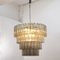 Large Chandelier in Gray & Smoke Structure Bronze Murano Glass, 1990s, Image 2