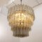 Large Chandelier in Gray & Smoke Structure Bronze Murano Glass, 1990s, Image 3