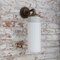 Vintage White Porcelain, Brass and Opaline Glass Sconce 4