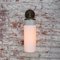 Vintage White Porcelain, Brass and Opaline Glass Sconce 2