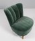 Swedish Cabinetmaker Cocktail Chair with Velvet, 1940s, Image 2