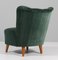 Swedish Cabinetmaker Cocktail Chair with Velvet, 1940s, Image 6