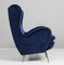 Poltrona Mid-Century moderna in velluto di Gigi Radice per Minotti, Italia, anni '50, Immagine 2