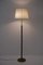 Boréns zugeschriebene schwedische Messing & Holz Stehlampe, 1960er 9