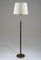 Swedish Brass and Wood Floor Lamp attributed to Boréns, 1960s 2