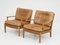 Mid-Century Swedish Lounge Chairs Löven attributed to Arne Norell, 1960s, Set of 2 3