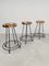 Alpha Owl Re-Editions Bar Stools by Bestwelhip and Sandra Keja Planks, Set of 3 2