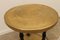Art Deco Wood and Brass Round Side Table, Bohemia, 1930s 5