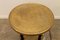 Art Deco Wood and Brass Round Side Table, Bohemia, 1930s 6