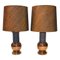 Italian Ceramic and Copper Table Lamps by Bergboms for Bitossi, 1960s, Set of 2, Image 1