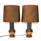 Italian Ceramic and Copper Table Lamps by Bergboms for Bitossi, 1960s, Set of 2 4