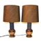 Italian Ceramic and Copper Table Lamps by Bergboms for Bitossi, 1960s, Set of 2, Image 4