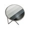 Modern Chromed Steel Grey Color Glass Round Center Table, Italy, 1970s 2