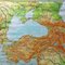 Vintage Mural Map Mediterranean Sea Near East Countries Rollable Wall Chart, 1970s, Image 4