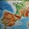 Póster de pared enrollable vintage con mapa de países mediterráneos, años 70, Imagen 6