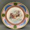 19th Century Porcelain Plate Decor N Crown Capodimonte 1