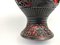 Mid-20th Century Vase in Cinnabar Lacquer in Red and Black Brass, China 10