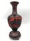 Mid-20th Century Vase in Cinnabar Lacquer in Red and Black Brass, China 4