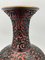 Mid-20th Century Vase in Cinnabar Lacquer in Red and Black Brass, China 9