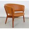 ND83 Lounge Chair in Teak and Cognac Aniline Leather by Nanna Ditzel, 1970s 10