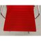 Silla EA-108 de tela Hopsak roja de Charles Eames para Vitra, década de 2000, Imagen 6