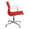 EA-108 Stuhl aus rotem Hopsak Stoff von Charles Eames für Vitra, 2000er 2
