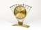 Mid-Century Atlanta Sunburst Brass Clock, 1950s 3